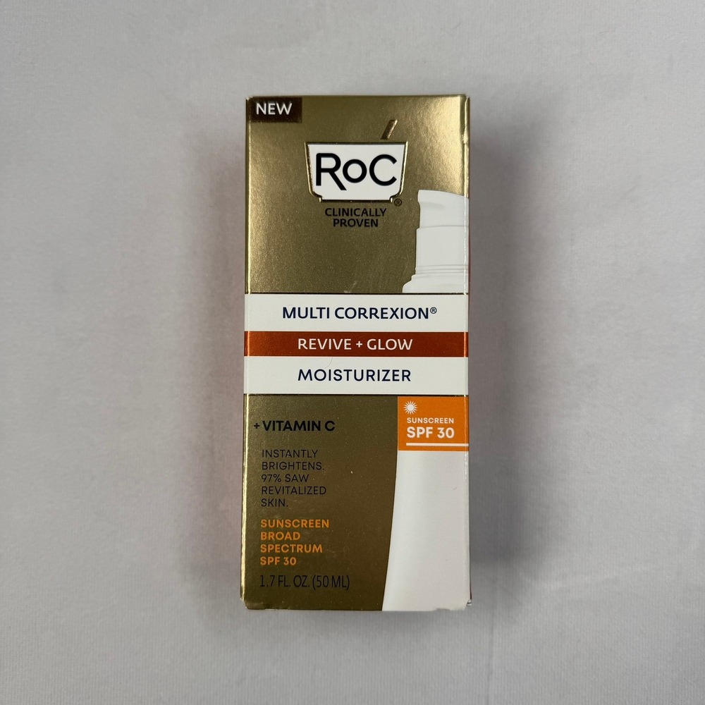 RoC Multi Correxion Moisturizer Revive + Glow SPF 30 1.7 oz Exp 10/26 New
